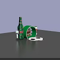 Football Themed Photo Spot with Tsingtao Beer Bottle Team Photo Display And Red Jersey