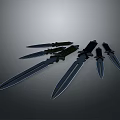 Various Tactical Combat Knives With Sharp Blades And Ergonomic Handles Displayed