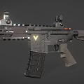 Advanced Modern Tactical Rifle with Scope Magazine Ergonomic Grip and Durable Design