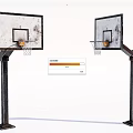 Basketball Hoops As Sports Equipment With Backboards Rims Nets And Sturdy Steel Frames