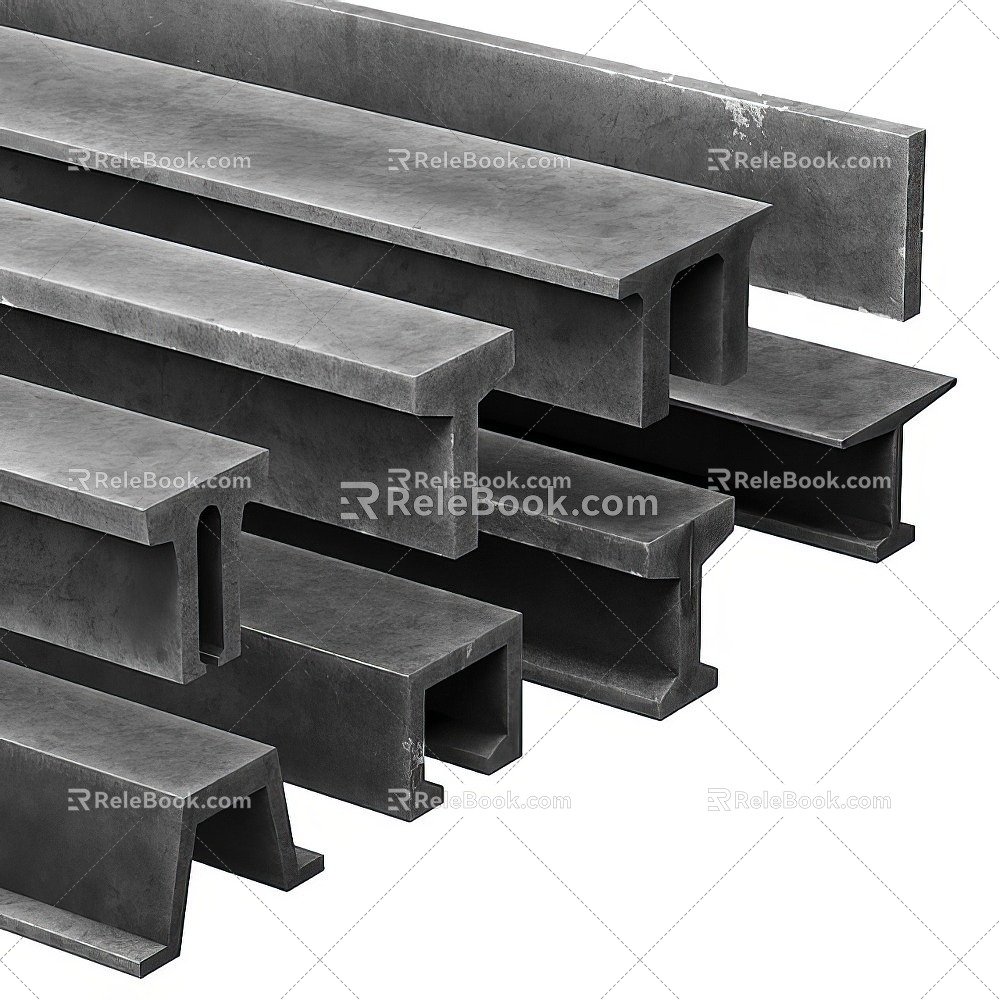 steel structure beam 3d model