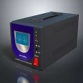 Black And Purple Power Inverter With Digital Display Control Buttons And LED Indicators