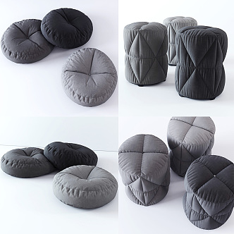 Modern sofa stool sofa 3d model