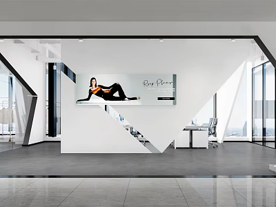 Modern Clothing Store Interior With Fashion Display Racks And Mannequins 3d model