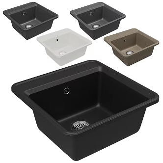 Simple Kitchen Vegetable Washing Basin Simple Vegetable Washing Basin 3d model