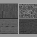 Modern Background Wall Designs With Stone Wooden Panels And Lighting Strips