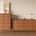 Middle Ancient Style Entrance Cabinet Side Cabinet Middle Ancient Sideboard Storage Cabinet New Chinese Style Tea Cabinet Drawer Cabinet Solid Wood Storage Drawer Vertical Cabinet 3d model
