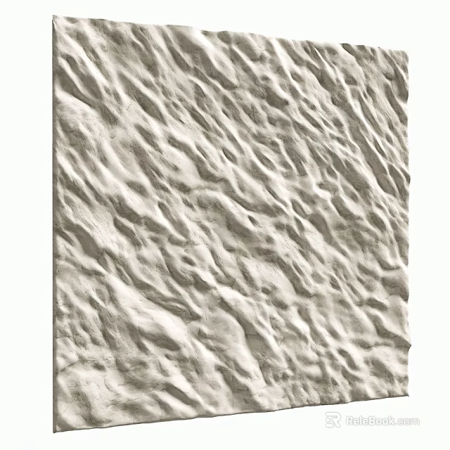 Natural Textured Wall With Rough Surface Design For Modern Home Interior 3d model 