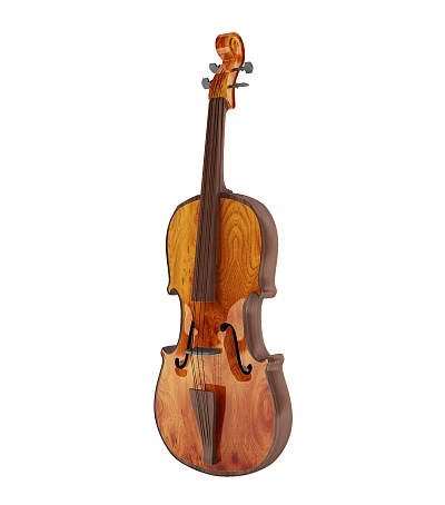Classical Wooden Violin With Handcrafted Body And Fine Strings For Music Enthusiasts 3d model