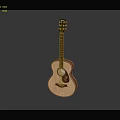 Acoustic Guitar With Wooden Body And Steel Strings For Music Lovers