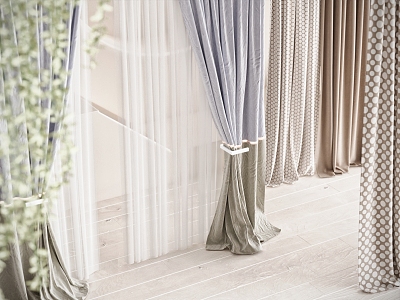 Curtain Gauze Curtain Gauze Fabric Curtain model