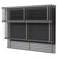Modern Gray Venetian Blinds With Neatly Arranged Slats For Window Covering