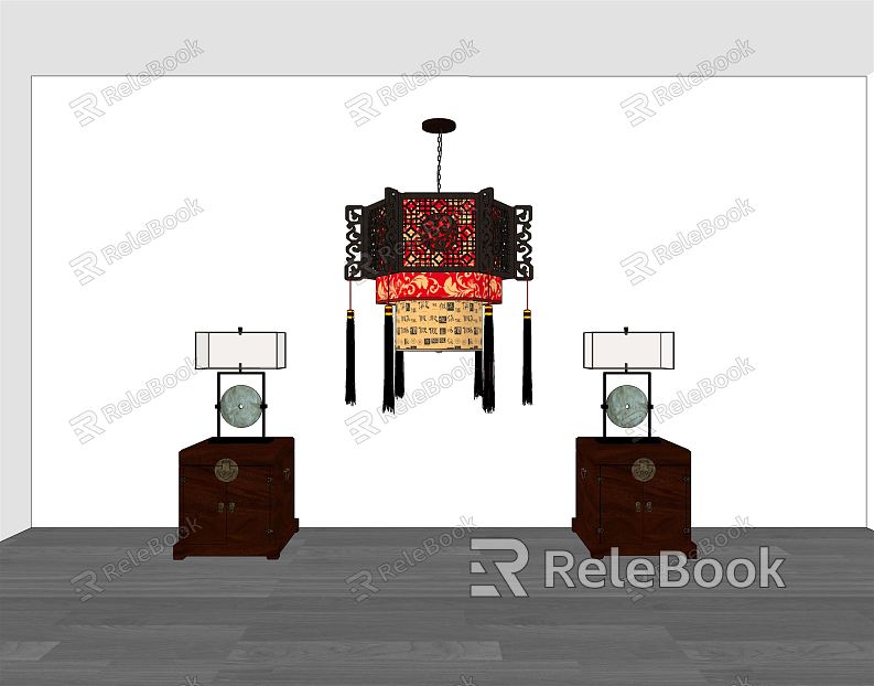 Chinese-style Lamps Combined Chandelier Table Lamp Decoration model