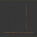 Antique Rustic Metal Rakes As Vintage Farm Tools With Weathered Finish