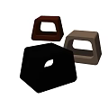 Modern Geometric Side Tables in Brown Black and Beige for Stylish Home Decor