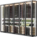 Wine Cabinet Red Wine Display Cabinet 3d model