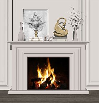 Jane's Fireplace 3d model