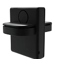 Modern Black Small Device With Circular Button And Compact Sleek Design