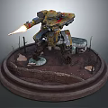 Modern Robot Mech Warrior Mech Soldier Machine Battlearm Mechanical Battlearm 3d model