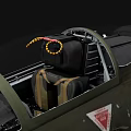 Camouflage Military Fighter Jet With Mounted Missiles And Cockpit Design