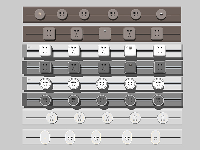 Modern socket 3d model