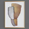 Abstract Geometric Decorative Painting Featuring Modern Colorful Shapes And Design