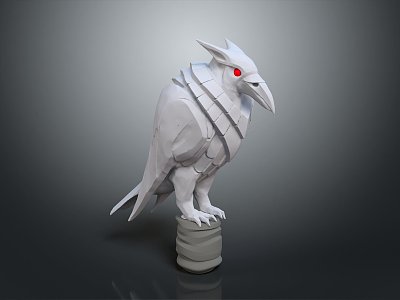 Eagle Large Eagle Owl Raptor Falcon Bird Animal Game Animal 3d model