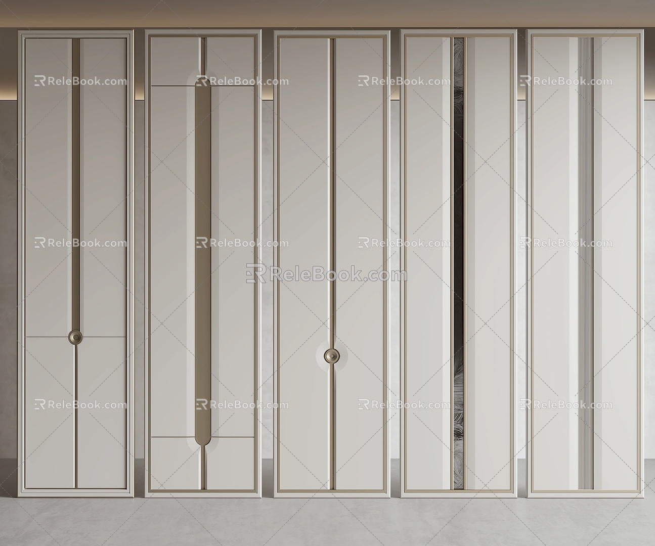 Wall board modeling board background wall board 3d model