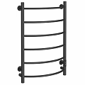 Black Metal Bathroom Towel Rack With Multiple Rails For Home Use