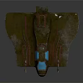 Futuristic Fighter Jet With Metallic Design Blue Accents And Aerodynamic Shape