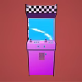 Modern game arcade game machine 3d model