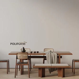 Modern table combination 3d model