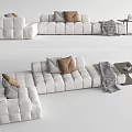 Modern corner sofa multiplayer corner sofa 3d model