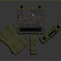 Multiple Olive Green Durable Hard Cases With Secure Latches And Carry Handles