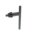 Black Metal Mechanical Equipment Part With Long Rod And End Connector