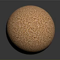 Detailed View Of Organic Wheat Grains Forming Spherical Food Shape