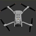 Advanced White Quadcopter Drone With Camera And Four Propellers Lightweight Aerial Tool 3d model