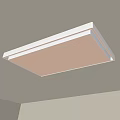 Modern Rectangular Ceiling Light With Sleek Design LED Panel And Even Illumination