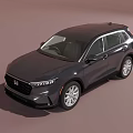 Black Honda SUV Modern Exterior Design With Sleek Body And Silver Wheels