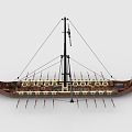 Lego LEGO Toy Building Blocks Boat Ancient Warship Wooden Boat Building Boat Windboat Retro Warship Retro Boat Pirate Boat 3d model