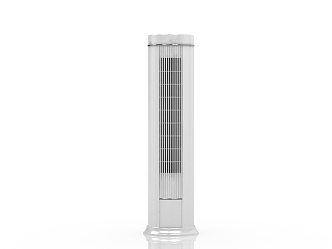 modern vertical cylindrical air conditioner 3d model