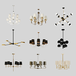 Jane Europe chandelier combination 3d model