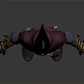 Detailed Male Fantasy 3D Character Wearing Crimson Outfit With Leather Straps And Boots