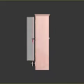 Pink Open Wardrobe With Shelves Carved Details And Matching Chest Of Drawers