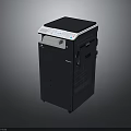 Modern Black And White Multifunction Printer With Print Scan Copy Functions For Office Use