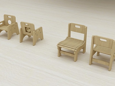 Modern Children's Chair Children's Table and Chair model