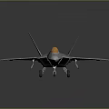 Transparent Stealth Fighter Jet Model With Yellow Cockpit And Clear Body