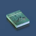 The US Constitution Hardcover Book With Green Cover And Historical Illustrations
