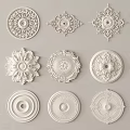 Ornate Intricate Carved Ceiling Medallion Designs For Interior Decoration Various Patterns