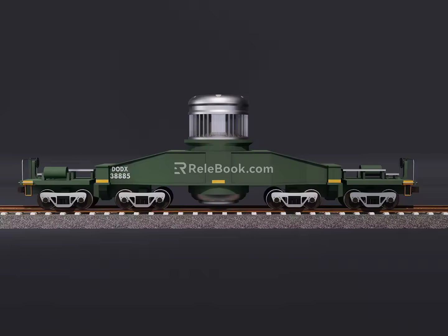 Special transport train box 3d model
